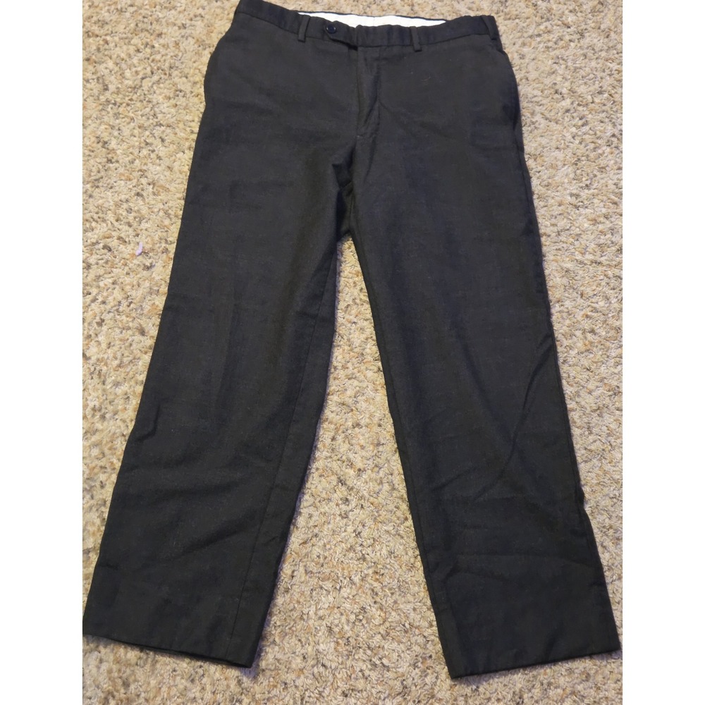 346 Brooks Brothers Dress Pants 100% Wool Men's Size 34x30 Black
